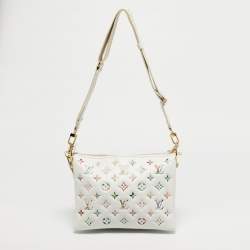 Pre Owned Louis Vuitton Monogram Garden Embossed Leather Coussin PM Bag