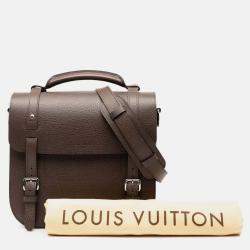 Pre Owned Louis Vuitton Brown Pigskin Samara Reporter Bag