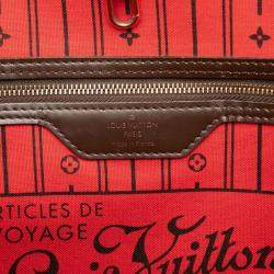 Pre Owned Louis Vuitton Brown Damier Ebene Neverfull GM