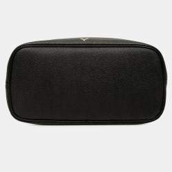 Pre Owned Louis Vuitton Black Bicolor Monogram Giant Empreinte Neverfull MM