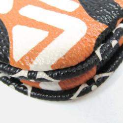 Pre Owned Louis Vuitton Clafity Double Zip Pochette Pouch Shoulder Bag Black Brown White