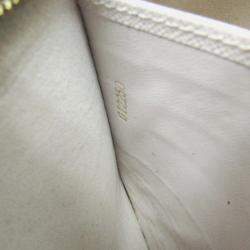 Pre Owned Louis Vuitton Clafity Double Zip Pochette Pouch Shoulder Bag Black Brown White