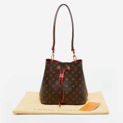 Pre Owned Louis Vuitton Cerise Monogram Canvas NeoNoe MM Bag