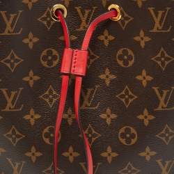 Pre Owned Louis Vuitton Cerise Monogram Canvas NeoNoe MM Bag