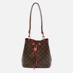 Pre Owned Louis Vuitton Cerise Monogram Canvas NeoNoe MM Bag