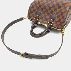 Pre Owned Louis Vuitton Brown PVC Damier Bandouliere Speedy 25
