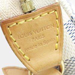 Pre Owned Louis Vuitton Grey White PVC Azur Pochette Accessoires NM