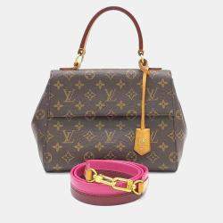 Pre Owned Louis Vuitton Brown PVC Monogram Cluny BB
