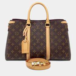 Pre Owned Louis Vuitton Brown Canvas Monogram Soufflo MM