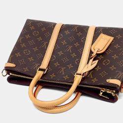 Pre Owned Louis Vuitton Brown Canvas Monogram Soufflo MM