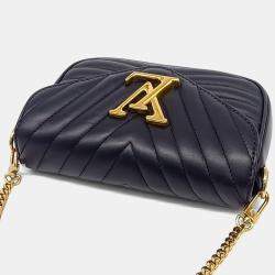 Pre Owned Louis Vuitton Black Leather New Wave Multi Pochette