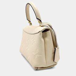 Pre Owned Louis Vuitton Cream Leather Empreinte Madeleine BB
