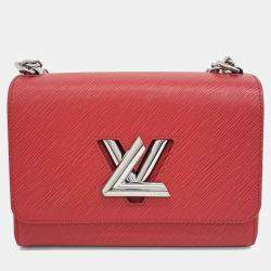 Pre Owned Louis Vuitton Red Leather Epi Twist MM