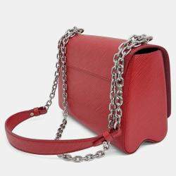 Pre Owned Louis Vuitton Red Leather Epi Twist MM