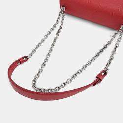 Pre Owned Louis Vuitton Red Leather Epi Twist MM