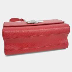 Pre Owned Louis Vuitton Red Leather Epi Twist MM