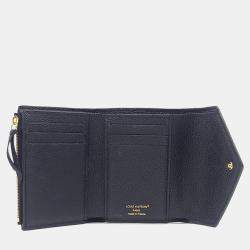 Pre Owned Louis Vuitton Black Leather Empreinte Victorine Wallet