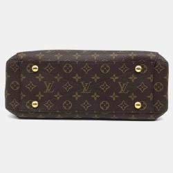 Pre Owned Louis Vuitton Brown Leather Montaigne MM