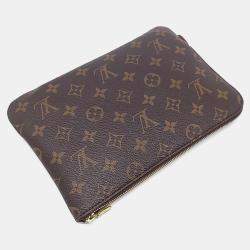 Pre Owned Louis Vuitton Brown PVC Monogram Etu Voyage PM