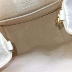 Pre Owned Louis Vuitton White Leather Empreinte Backup Backpack