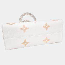 Pre Owned Louis Vuitton Cream PVC On the Go MM