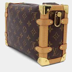 Pre Owned Louis Vuitton Brown Canvas Side Trunk MM