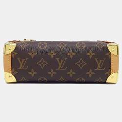 Pre Owned Louis Vuitton Brown Canvas Side Trunk MM