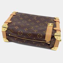 Pre Owned Louis Vuitton Brown Canvas Side Trunk MM