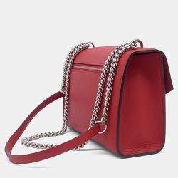 Pre Owned Louis Vuitton Red Leather My Lock Me BB