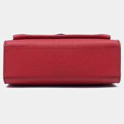 Pre Owned Louis Vuitton Red Leather My Lock Me BB