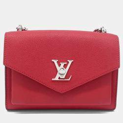 Pre Owned Louis Vuitton Red Leather My Lock Me BB