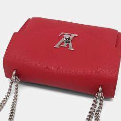 Pre Owned Louis Vuitton Red Leather My Lock Me BB