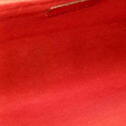 Pre Owned Louis Vuitton Red Leather My Lock Me BB