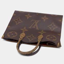 Pre Owned Louis Vuitton Brown Canvas Monogram On the Go GM