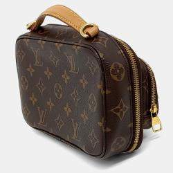Pre Owned Louis Vuitton Brown Canvas Utility Crossbody Bag