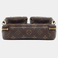 Pre Owned Louis Vuitton Brown Canvas Utility Crossbody Bag