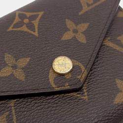 Pre Owned Louis Vuitton Brown Canvas Monogram Victorine Wallet