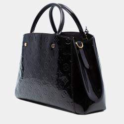 Pre Owned Louis Vuitton Purple Monogram Vernis Montaigne MM