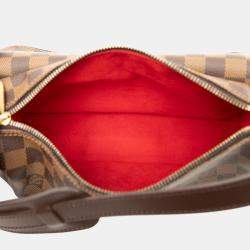 Pre Owned Louis Vuitton Brown Damier Ebene Ravello GM