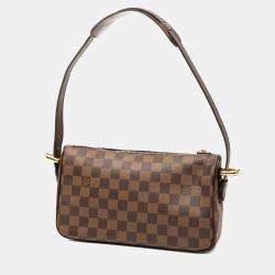 Pre Owned Louis Vuitton Brown Damier Ebene Ravello GM