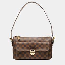 Pre Owned Louis Vuitton Brown Damier Ebene Ravello GM