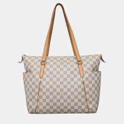 Pre Owned Louis Vuitton Damier Azur Totally MM Shoulder Bag
