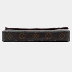 Pre Owned Louis Vuitton Brown Monogram Pochette Felicie