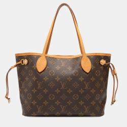 Pre Owned Louis Vuitton Brown Monogram Neverfull PM