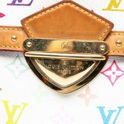 Pre Owned Louis Vuitton White Monogram Multicolore Rita