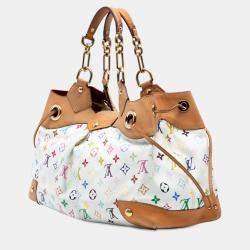 Pre Owned Louis Vuitton White Monogram Multicolore Ursula
