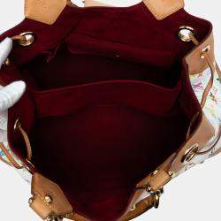 Pre Owned Louis Vuitton White Monogram Multicolore Ursula