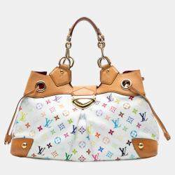 Pre Owned Louis Vuitton White Monogram Multicolore Ursula