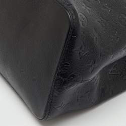 Pre Owned Louis Vuitton Black Monogram Empreinte Leather NeoNoe MM Bag