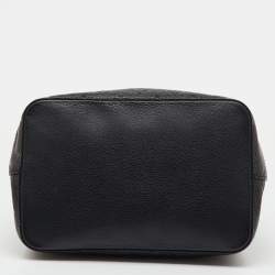 Pre Owned Louis Vuitton Black Monogram Empreinte Leather NeoNoe MM Bag